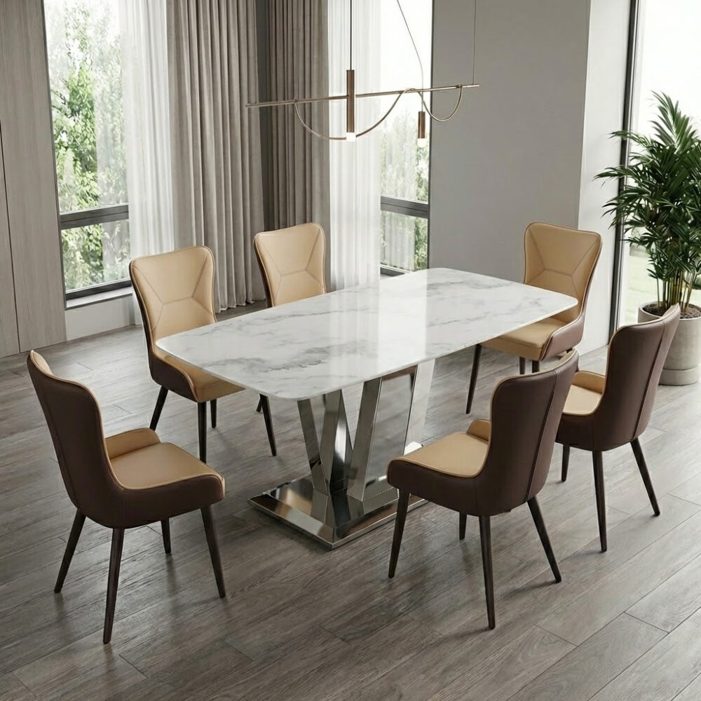 Bàn ăn mặt đá hiện đại 2066