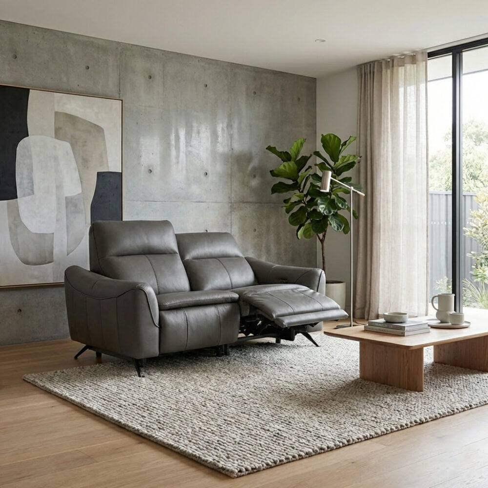 Sofa Da Bò Thư Giãn Chỉnh Điện 55082