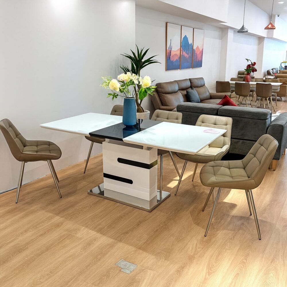 Bàn ăn ceramic mở rộng 2023