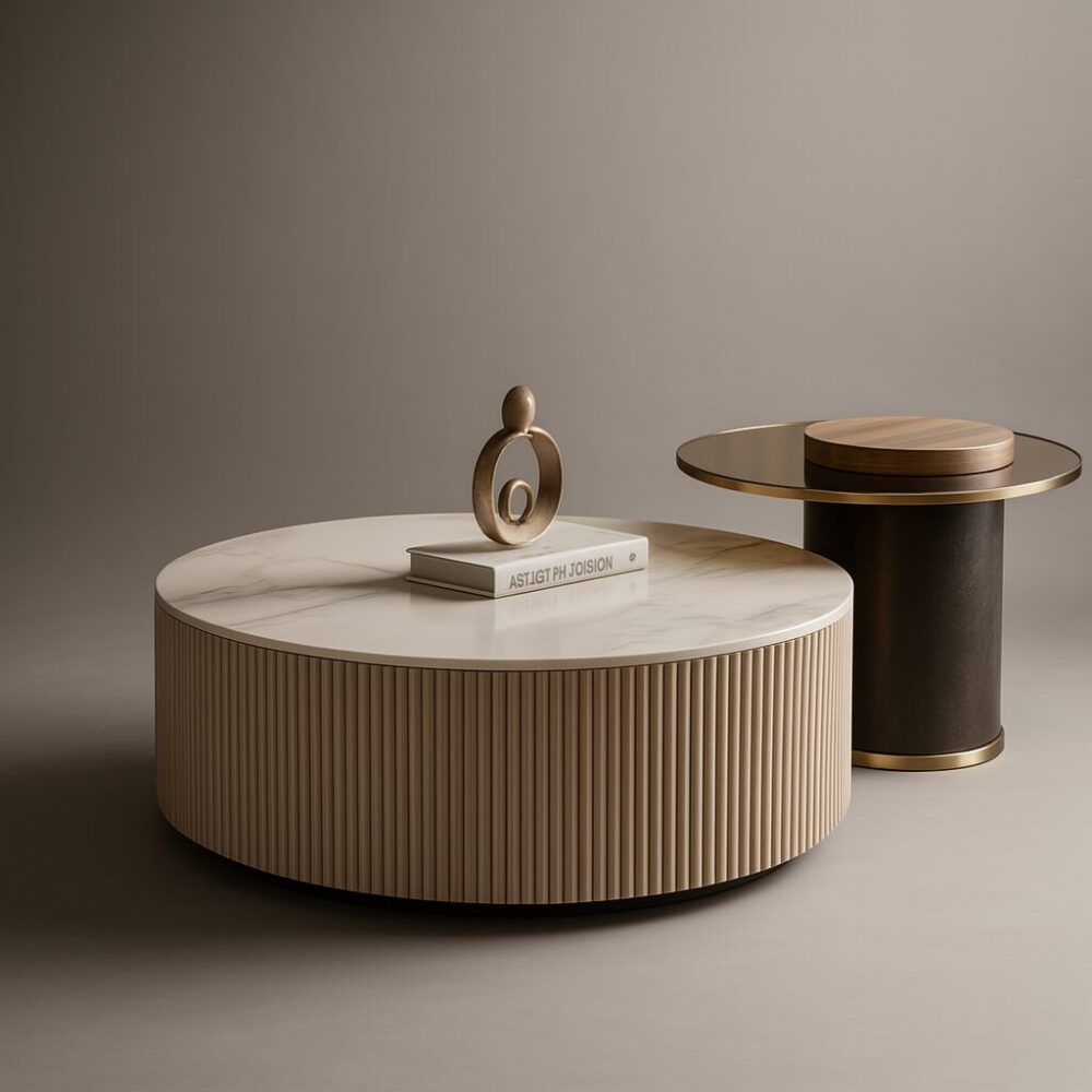 Bàn sofa tròn đôi Venus