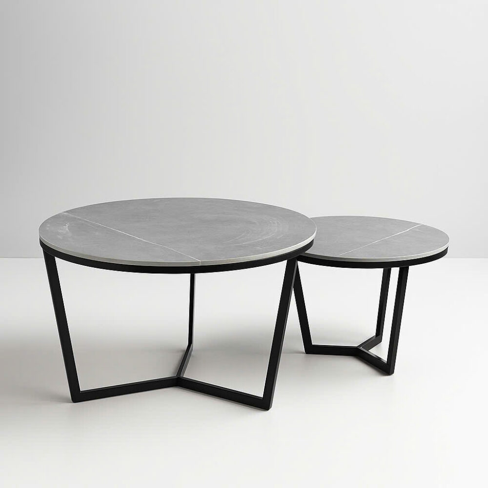 Bàn sofa tròn đôi Chong Chóng