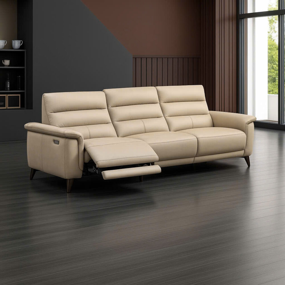 Sofa da microfiber chống trầy chỉnh điện B04