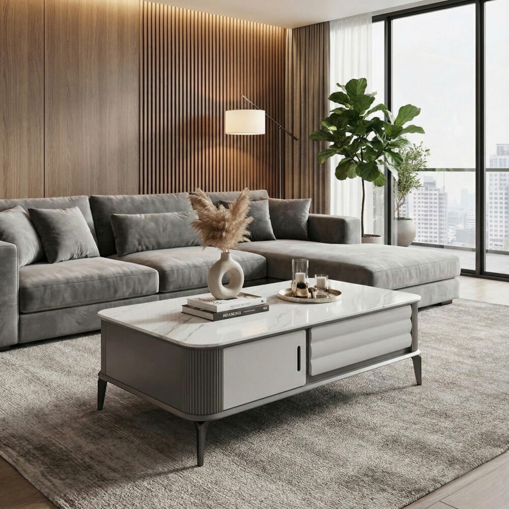 Bàn Sofa Mặt Đá Nhập Khẩu Cao Cấp 3026