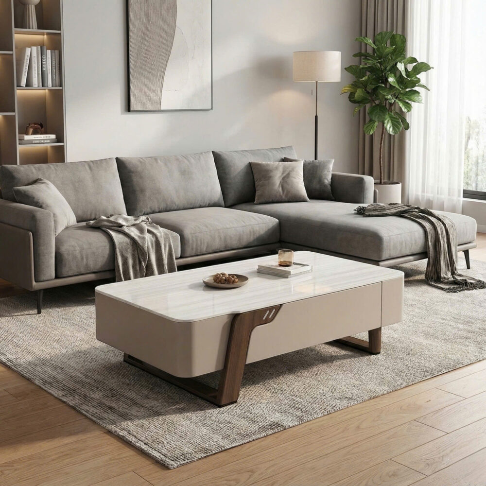 Bàn Sofa Mặt Đá Nhập Khẩu Cao Cấp 8507