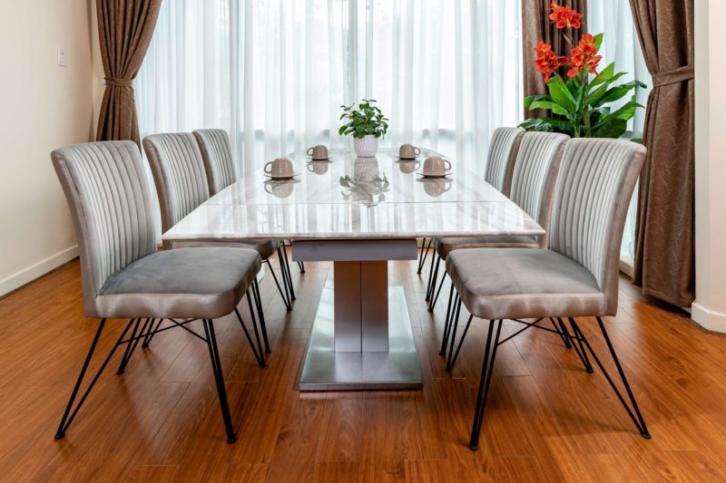 bàn ăn 6 ghế chung cư cao cấp