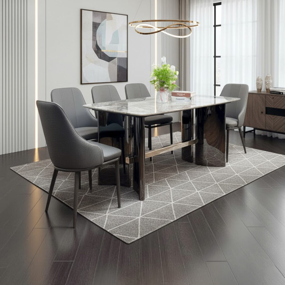 Bàn ăn mặt đá hiện đại 2040