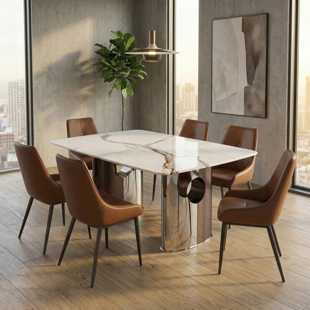 Bàn ăn mặt đá hiện đại 885