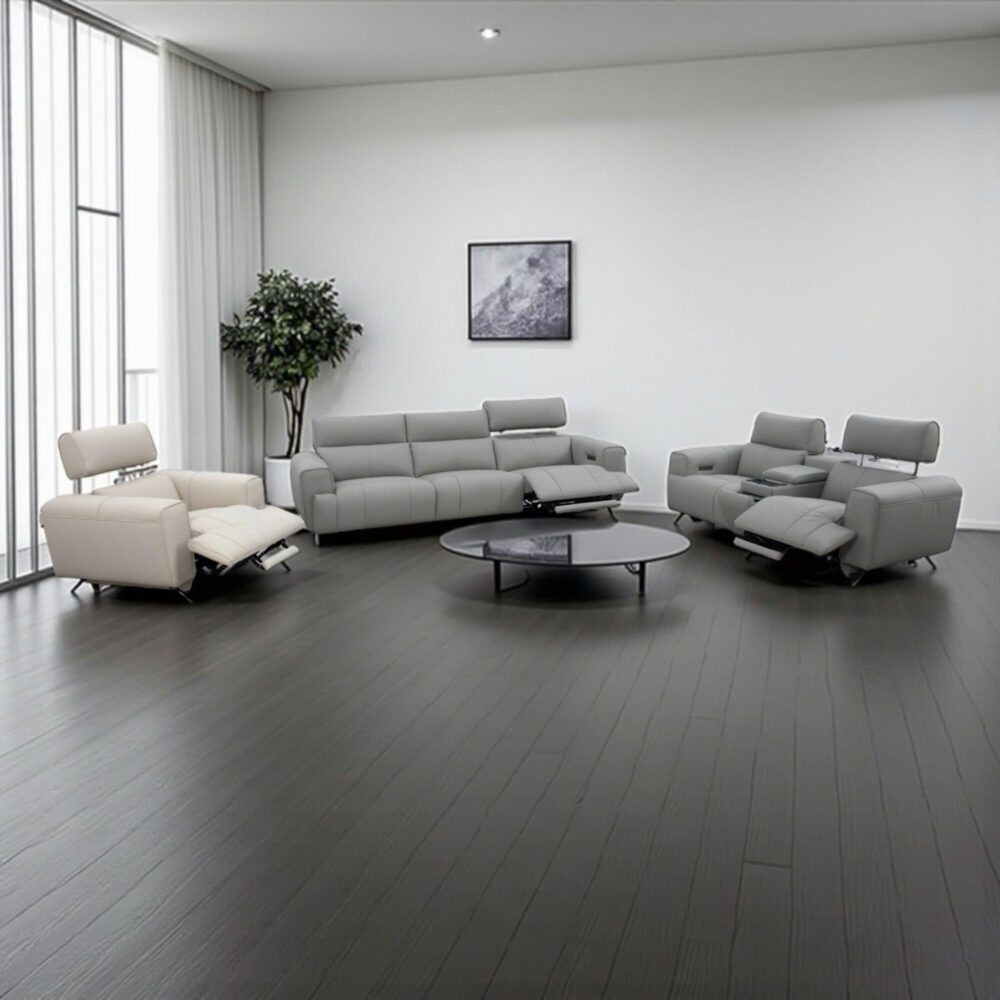 Sofa da bò thật chỉnh điện 12100