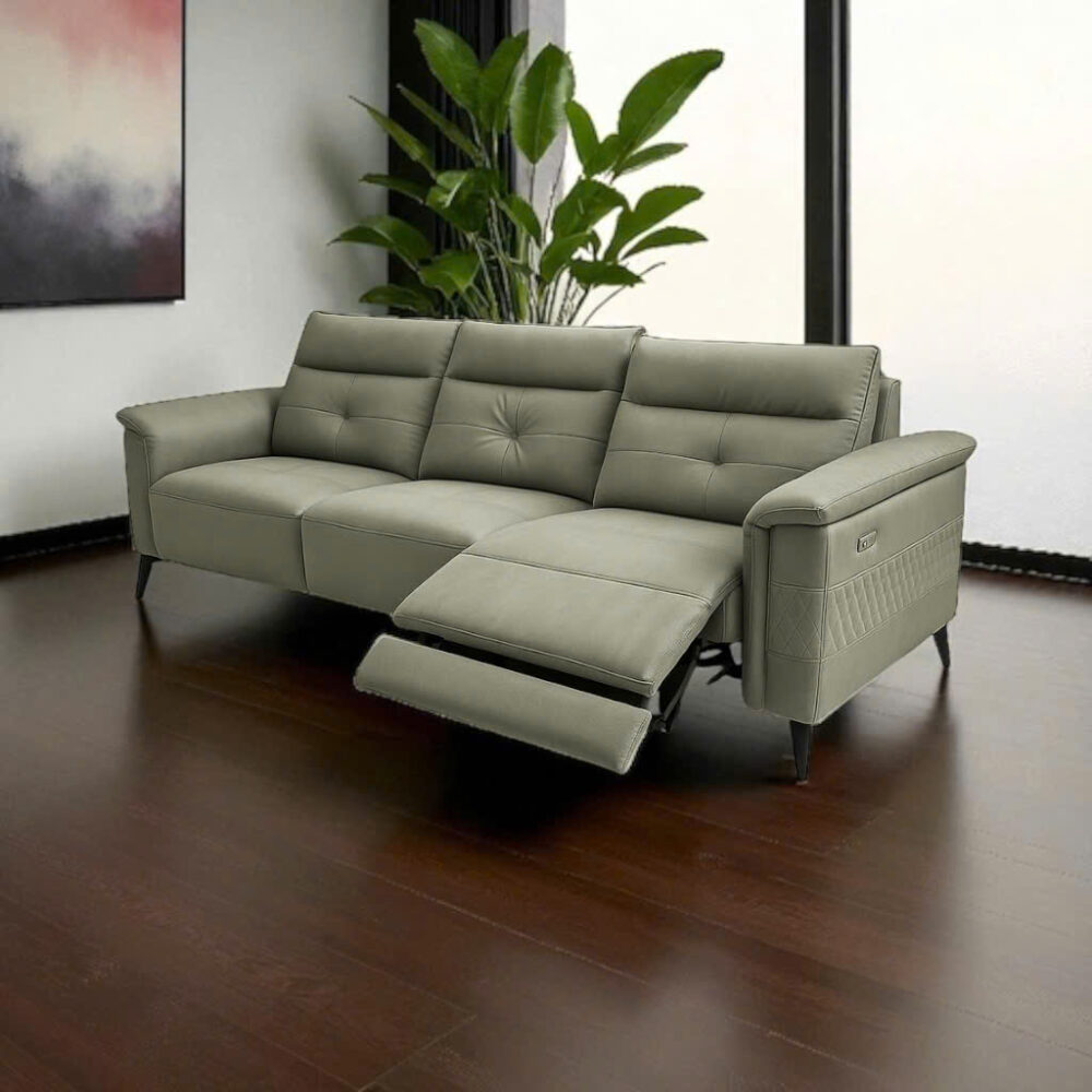 Sofa da microfiber chống trầy chỉnh điện B03