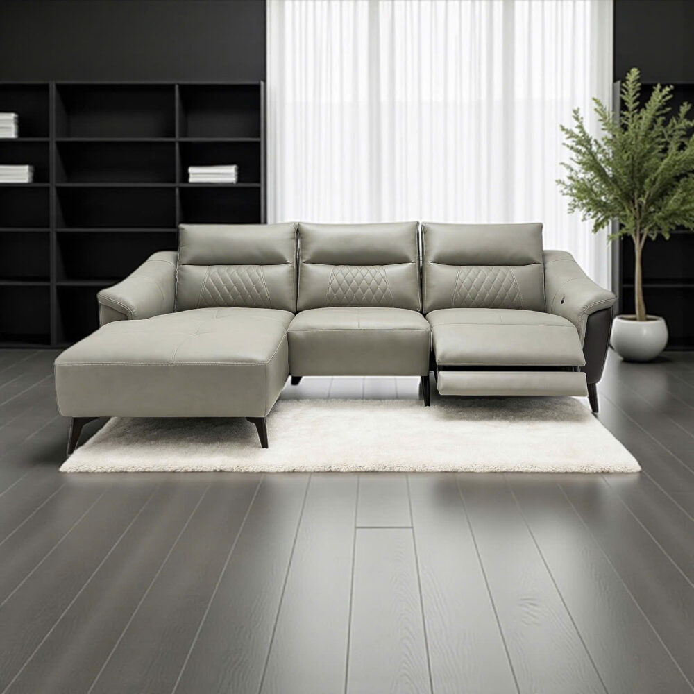 Sofa góc da microfiber chỉnh điện EL-01