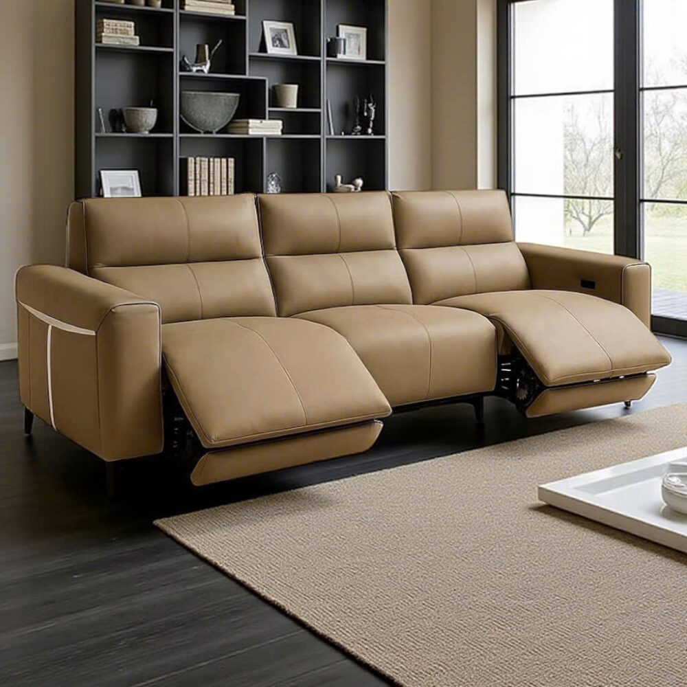 Sofa da microfiber chống trầy chỉnh điện B10