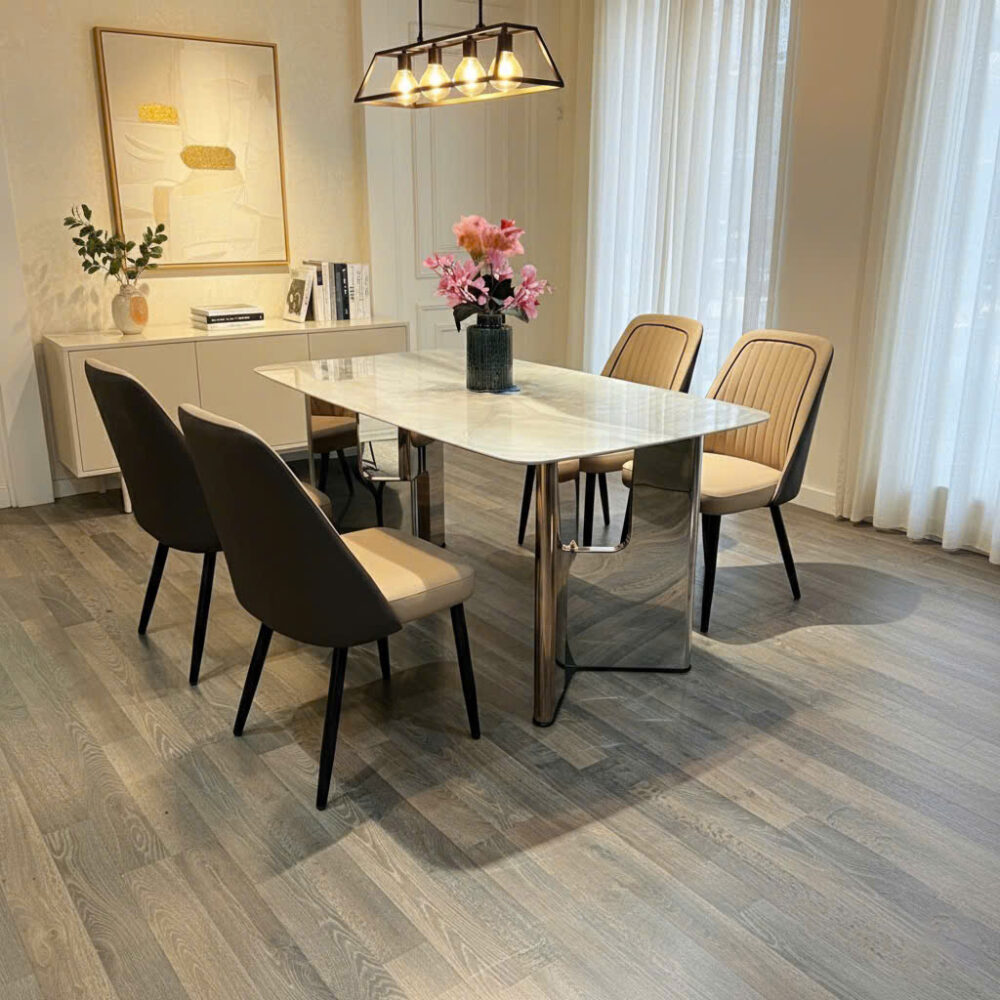 Bàn ăn mặt đá hiện đại 2080