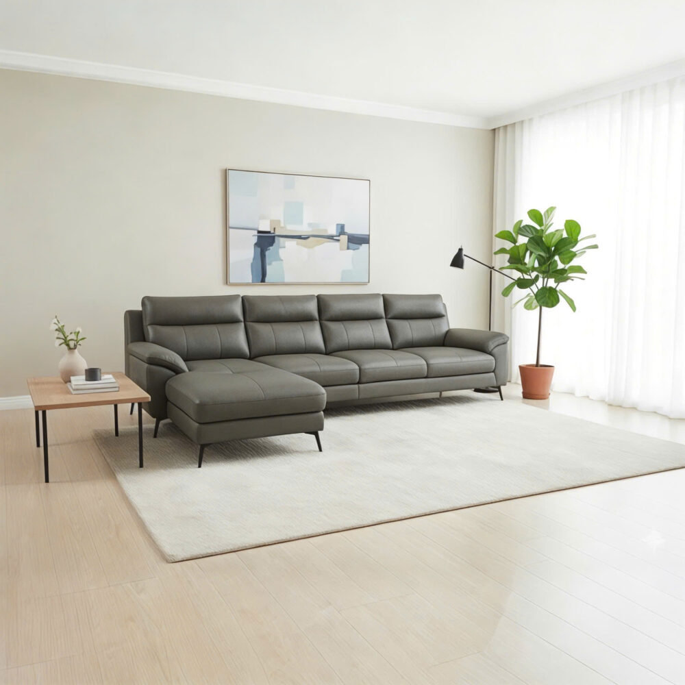 Sofa góc da microfiber Aura