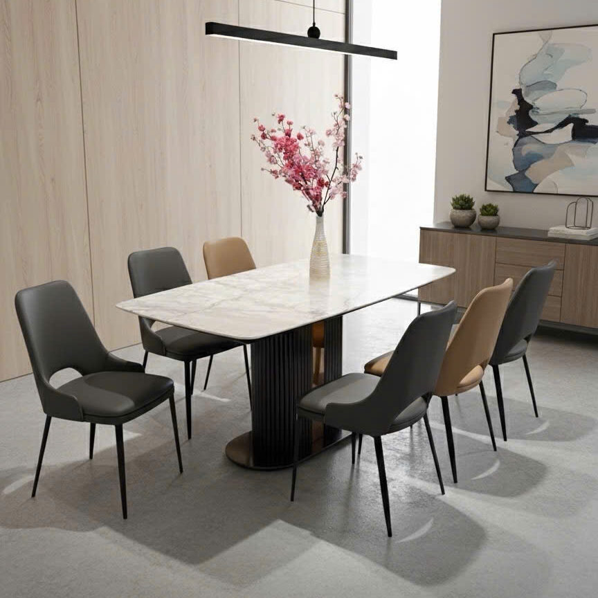 Bàn ăn mặt đá cao cấp F84