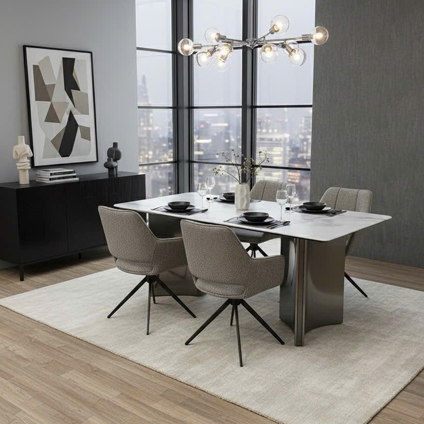 Bàn ăn mặt đá hiện đại 2059