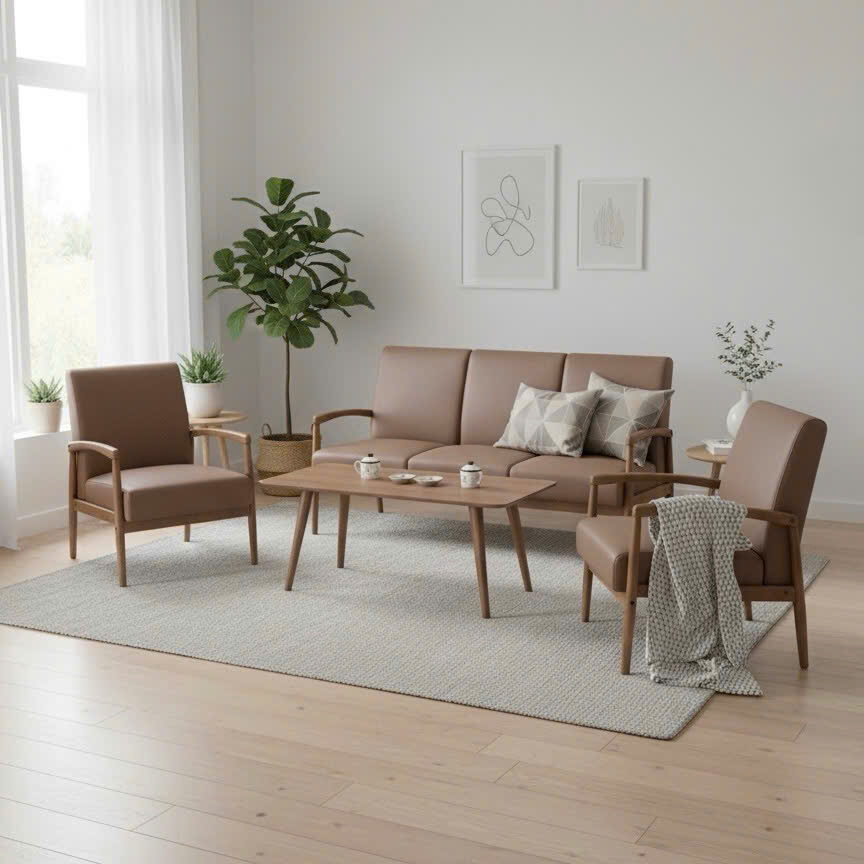 Sofa gỗ nhập khẩu Malaysia 3056