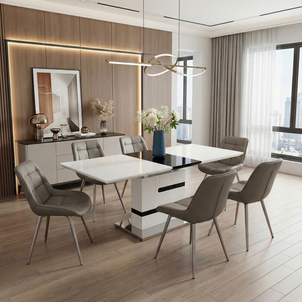 Bàn ăn ceramic mở rộng 2023