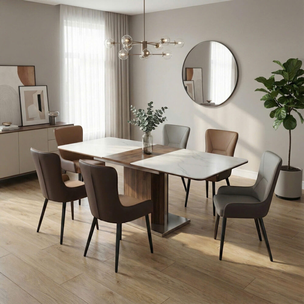 Bàn ăn ceramic mở rộng 2204